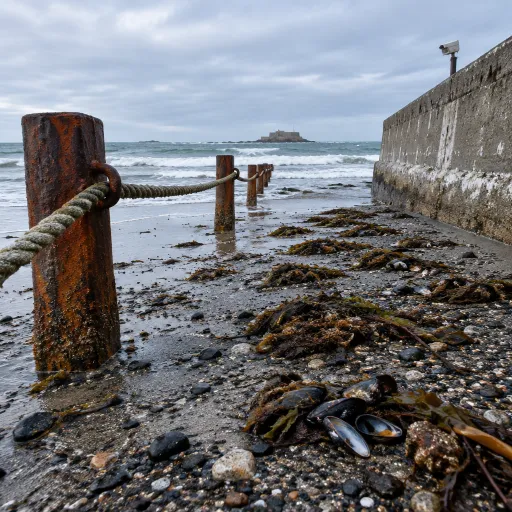 Webcam de la plage du Sillon à Saint-Malo : votre fenêtre en direct sur les vagues du nord breton