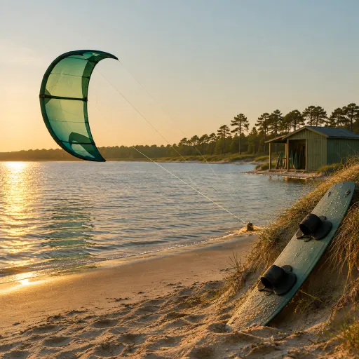 Kitesurf à Hourtin et au lac de Carcans : conditions et écoles pour la saison printanière