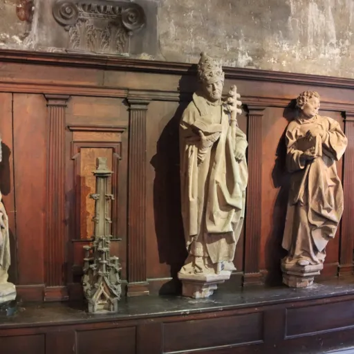 Statues originales de la cathédrale exposées au musée de l'Œuvre Notre-Dame à Strasbourg