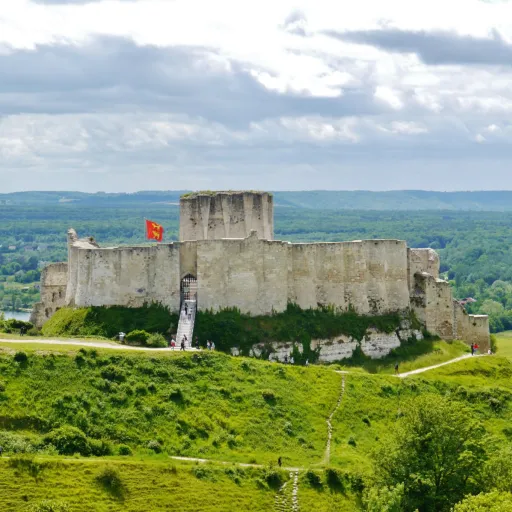 Les ruines du Château-Gaillard sur leur promontoire au-dessus des Andelys